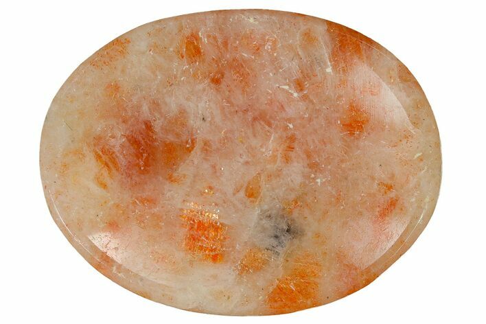 Polished Sunstone Worry Stones - 1.5" Size - Photo 1